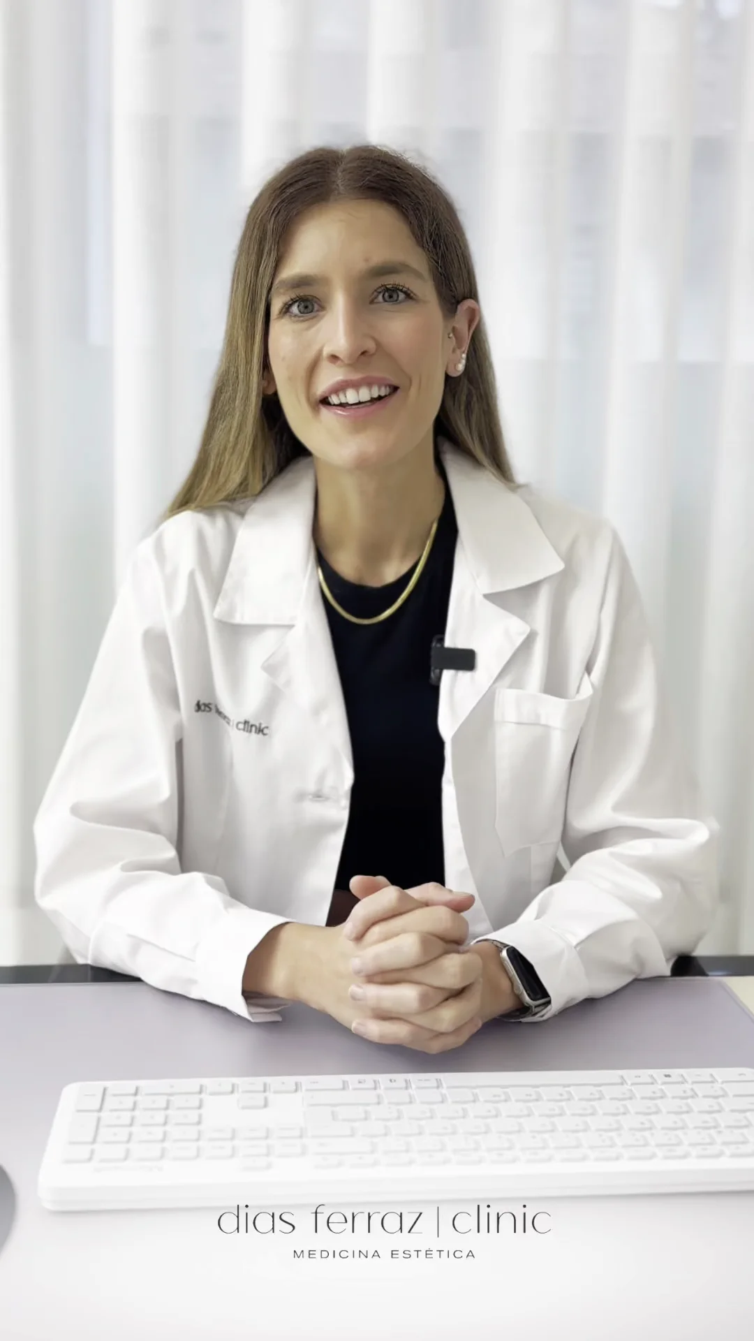 Dra. Maria Canha, nutricionista na Dias Ferraz Clinic em Aveiro, apresentando a sua abordagem em nutrição clínica e tratamento de patologias.